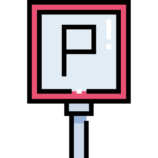 parkplatz Detailed Straight Lineal color icon