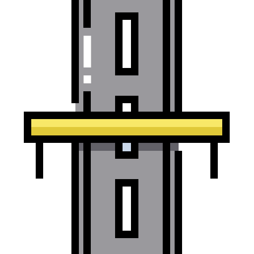 pedaggio Detailed Straight Lineal color icona