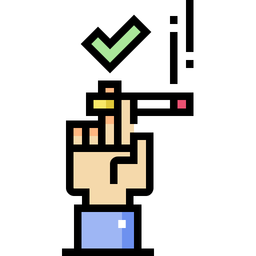 De fumar Detailed Straight Lineal color icono
