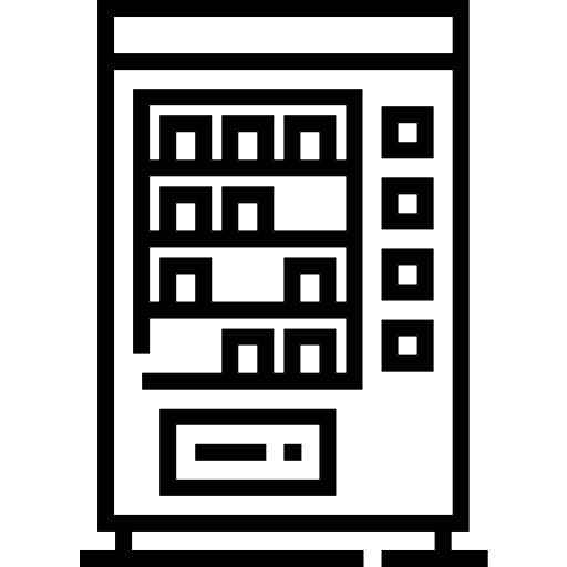 distributeur automatique Detailed Straight Lineal Icône