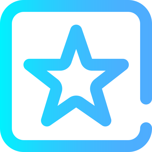 gwiazda Super Basic Omission Gradient ikona