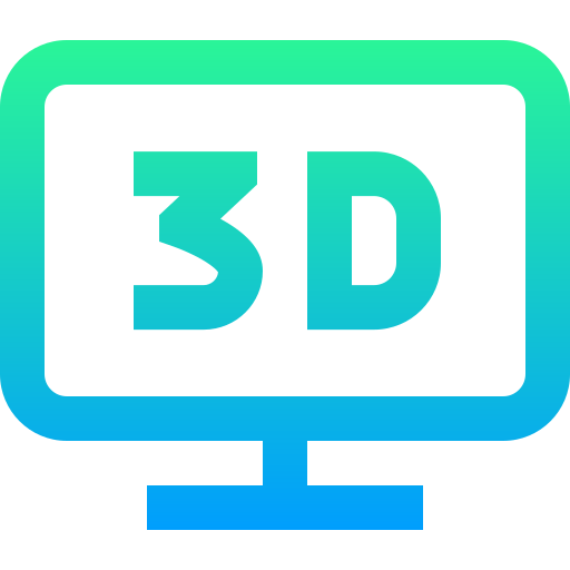 3d Super Basic Straight Gradient icon