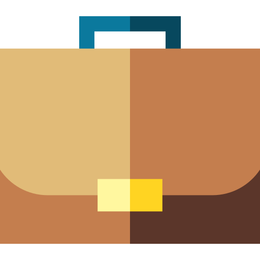 Briefcase Basic Straight Flat icon