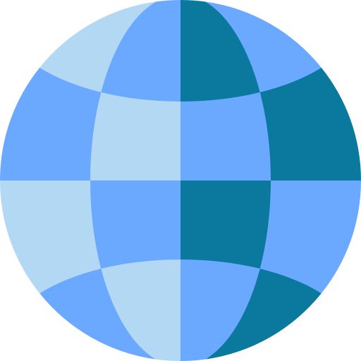 Globalización Basic Straight Flat icono