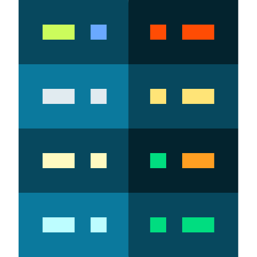 server Basic Straight Flat icon