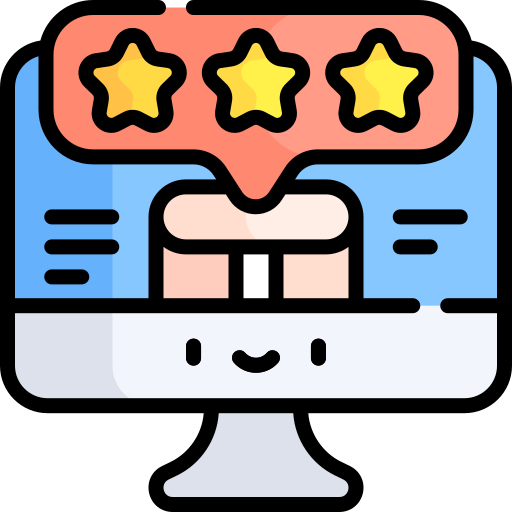 revision de producto Kawaii Lineal color icono