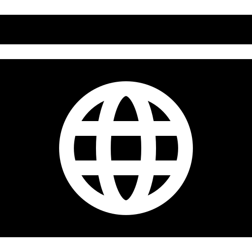 global Basic Straight Filled Icône