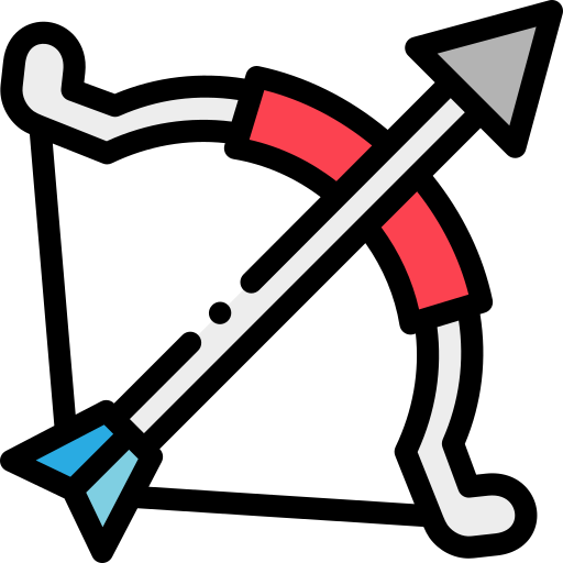 Archery Detailed Rounded Lineal color icon