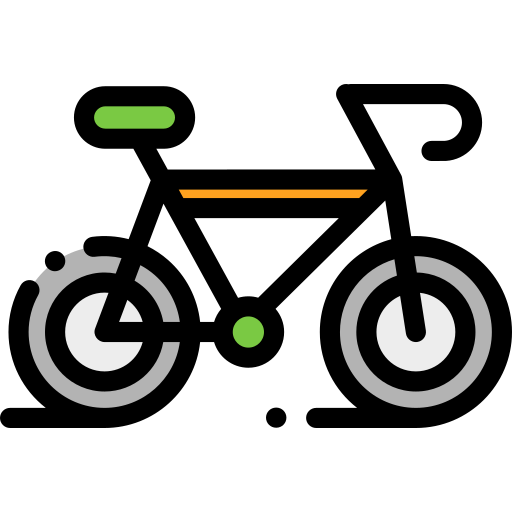 自転車 Detailed Rounded Lineal color icon