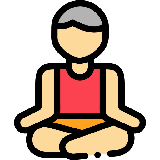 yoga Detailed Rounded Lineal color icon