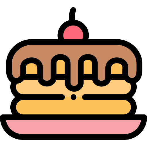 パンケーキ Detailed Rounded Lineal color icon