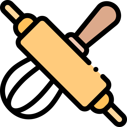 Rolling pin Detailed Rounded Lineal color icon