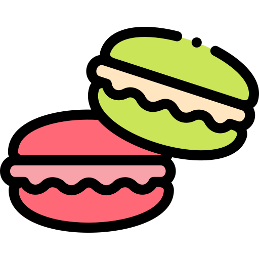 macarons Detailed Rounded Lineal color icon