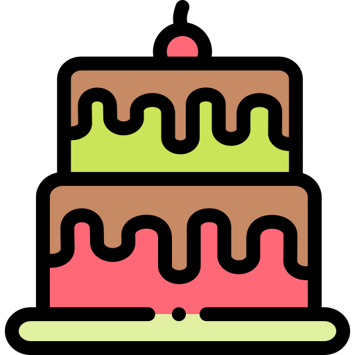 ケーキ Detailed Rounded Lineal color icon