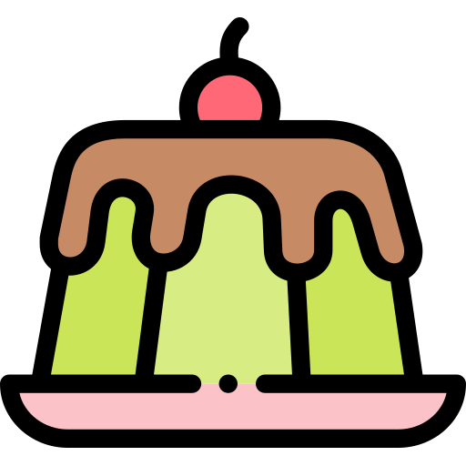 pudding Detailed Rounded Lineal color icon