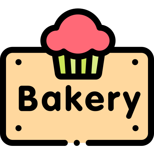 bäckerei Detailed Rounded Lineal color icon