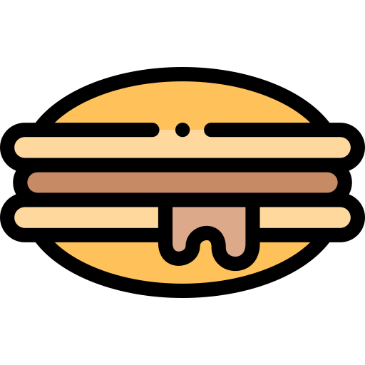 Dorayaki Detailed Rounded Lineal color icon