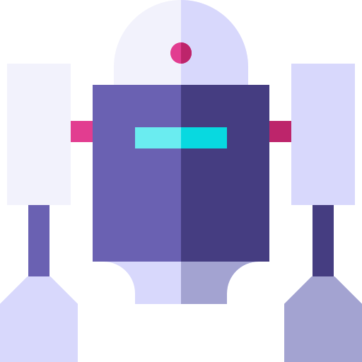 Robot Basic Straight Flat icono