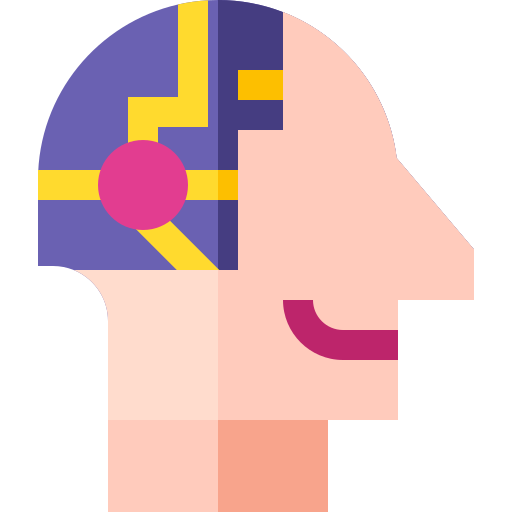 Brain Basic Straight Flat icon