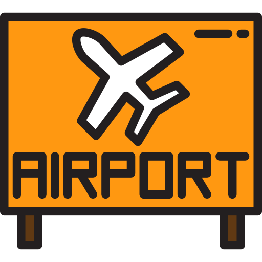 aeropuerto xnimrodx Lineal Color icono