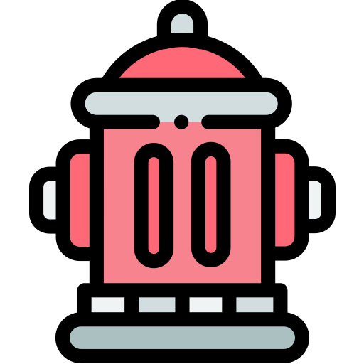 hydrant Detailed Rounded Lineal color icon