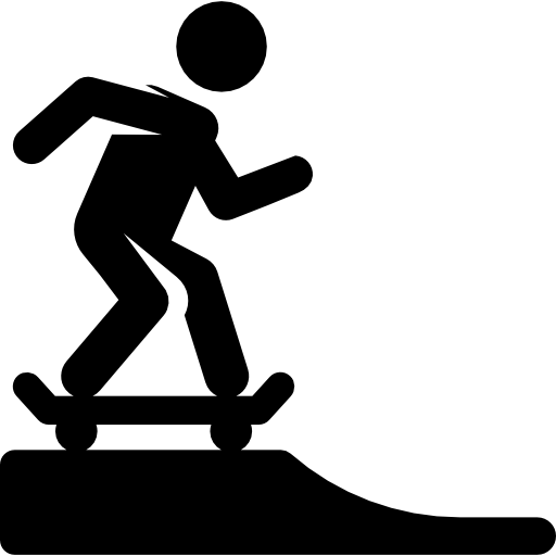skateboard Pictograms Fill icona