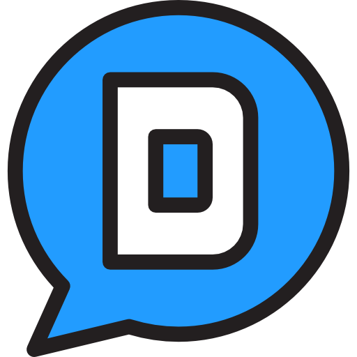 Disqus Detailed Straight Lineal color icon
