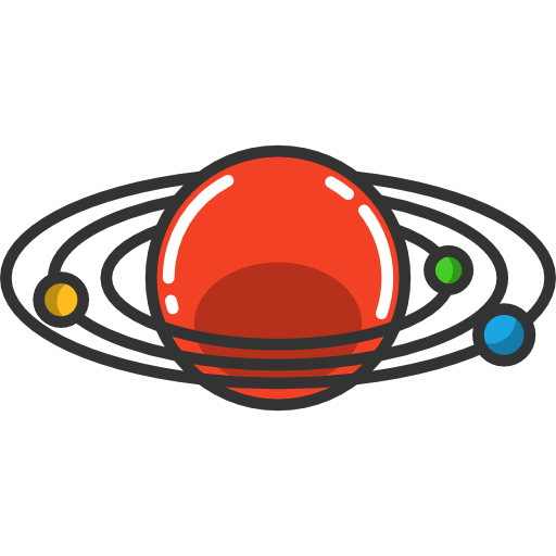 太陽系 Special Lineal color icon
