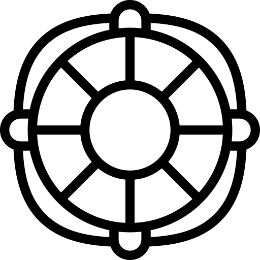 boya salvavidas Detailed Rounded Lineal icono