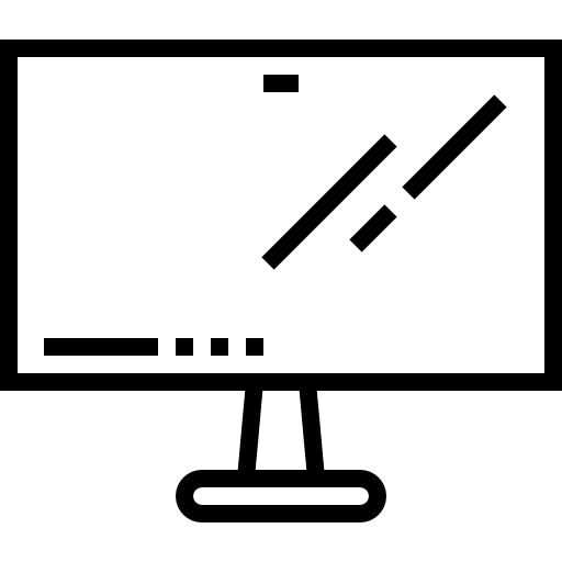 Компьютер Detailed Straight Lineal иконка