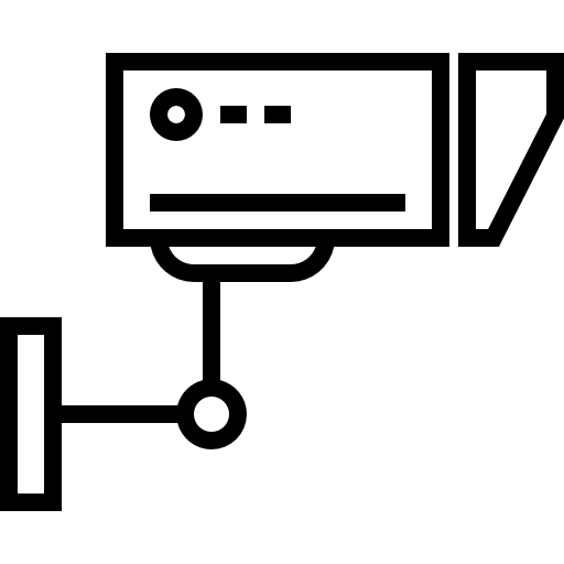 circuito cerrado de televisión Detailed Straight Lineal icono