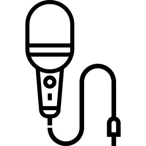 mikrofon Detailed Straight Lineal icon
