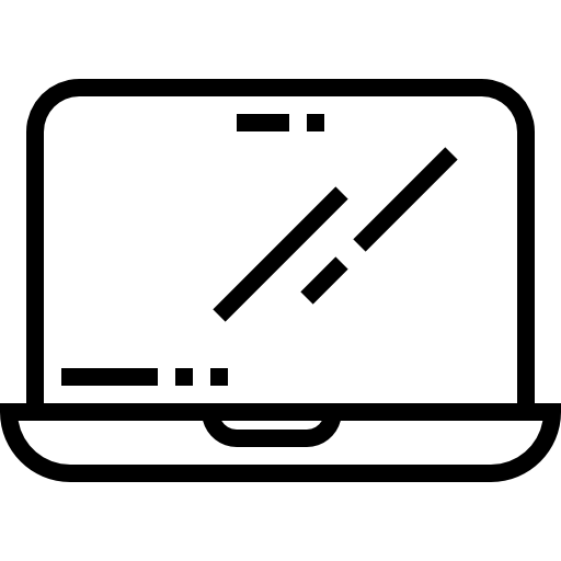 Ноутбук Detailed Straight Lineal иконка