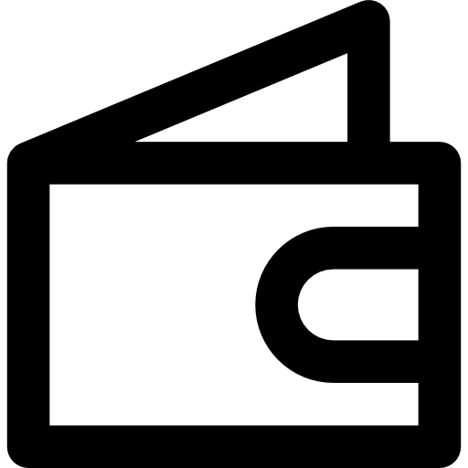 財布 Basic Rounded Lineal icon