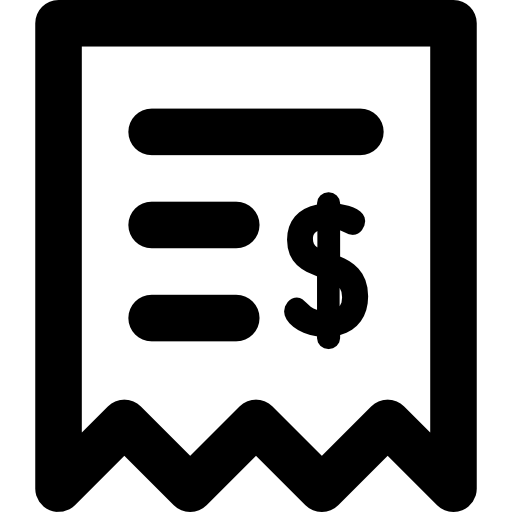 Invoice Basic Rounded Lineal icon