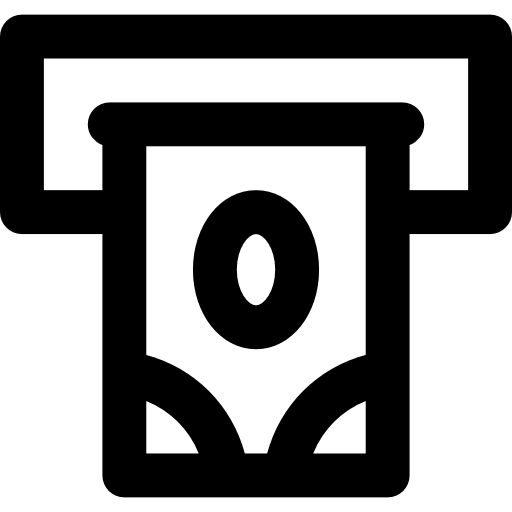 Cash machine Basic Rounded Lineal icon