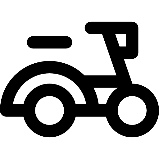 Скутер Basic Rounded Lineal иконка