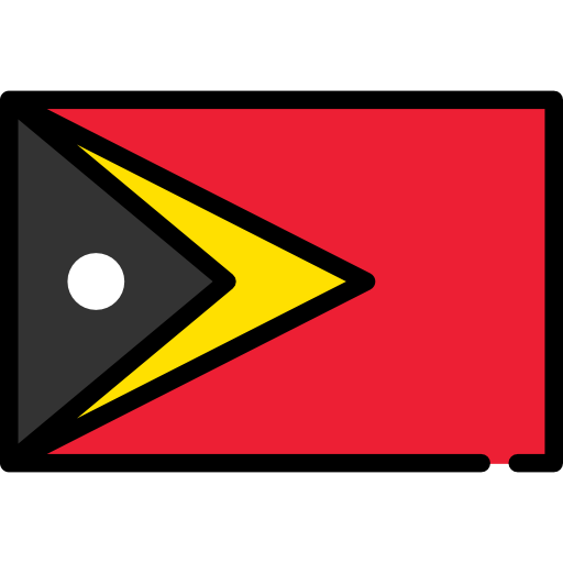 timor oriental Flags Rectangular Icône