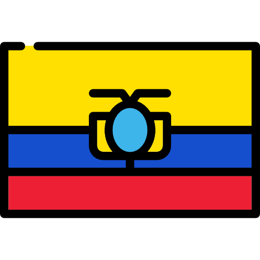 Эквадор Flags Rectangular иконка