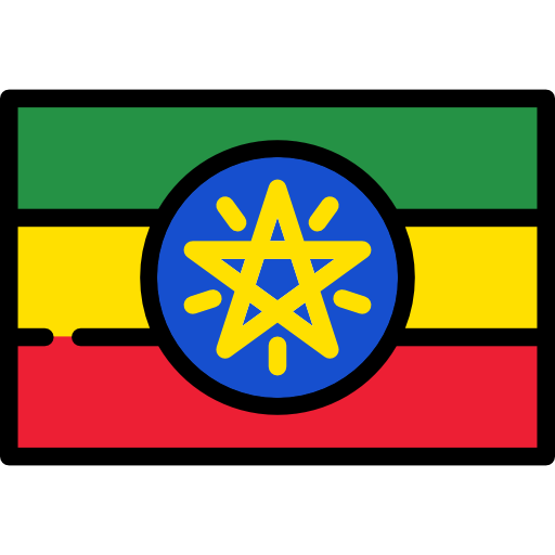ethiopië Flags Rectangular icoon