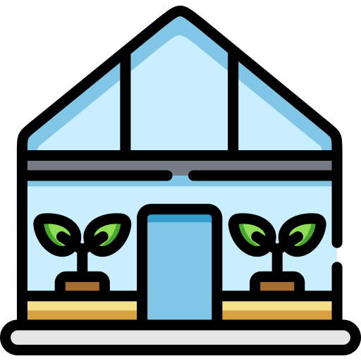 Green house Special Lineal color icon
