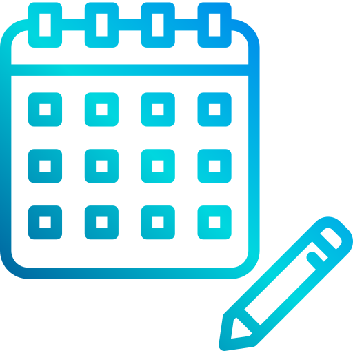 달력 xnimrodx Lineal Gradient icon