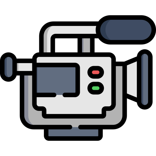 Câmera de vídeo Special Lineal color Ícone