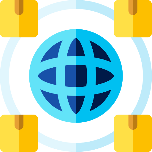 Global Basic Rounded Flat icon