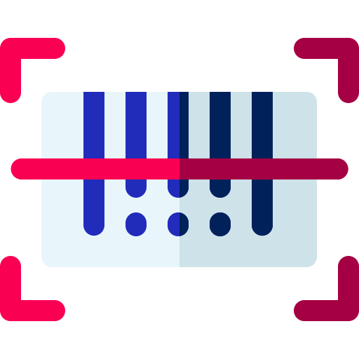 Сканер штрих-кода Basic Rounded Flat иконка