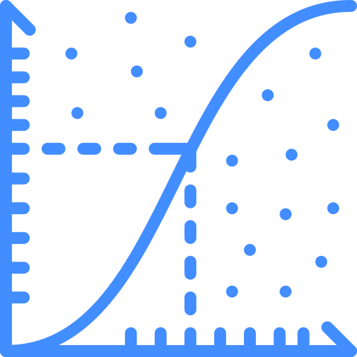 gráfico de linha Basic Miscellany Blue Ícone