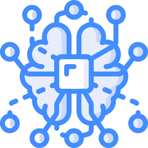 kunstmatige intelligentie Basic Miscellany Blue icoon