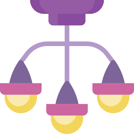 Chandelier Basic Miscellany Flat icon