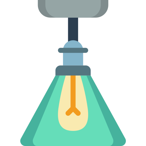 lamp Basic Miscellany Flat icoon