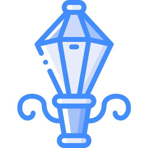 Street light Basic Miscellany Blue icon